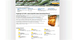 Desktop Screenshot of danskeopskrifter.dk