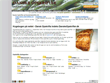 Tablet Screenshot of danskeopskrifter.dk
